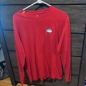 Southern Tide Red Long Sleeve Tee